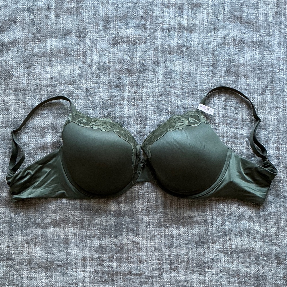 Victoria's Secret Dark Green Lace Bra